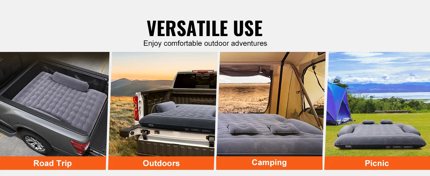 VEVOR-Luftmatratze für die Ladefläche Ihres Trucks für Roadtrips, Camping, Outdoor-Abenteuer und Picknicks.