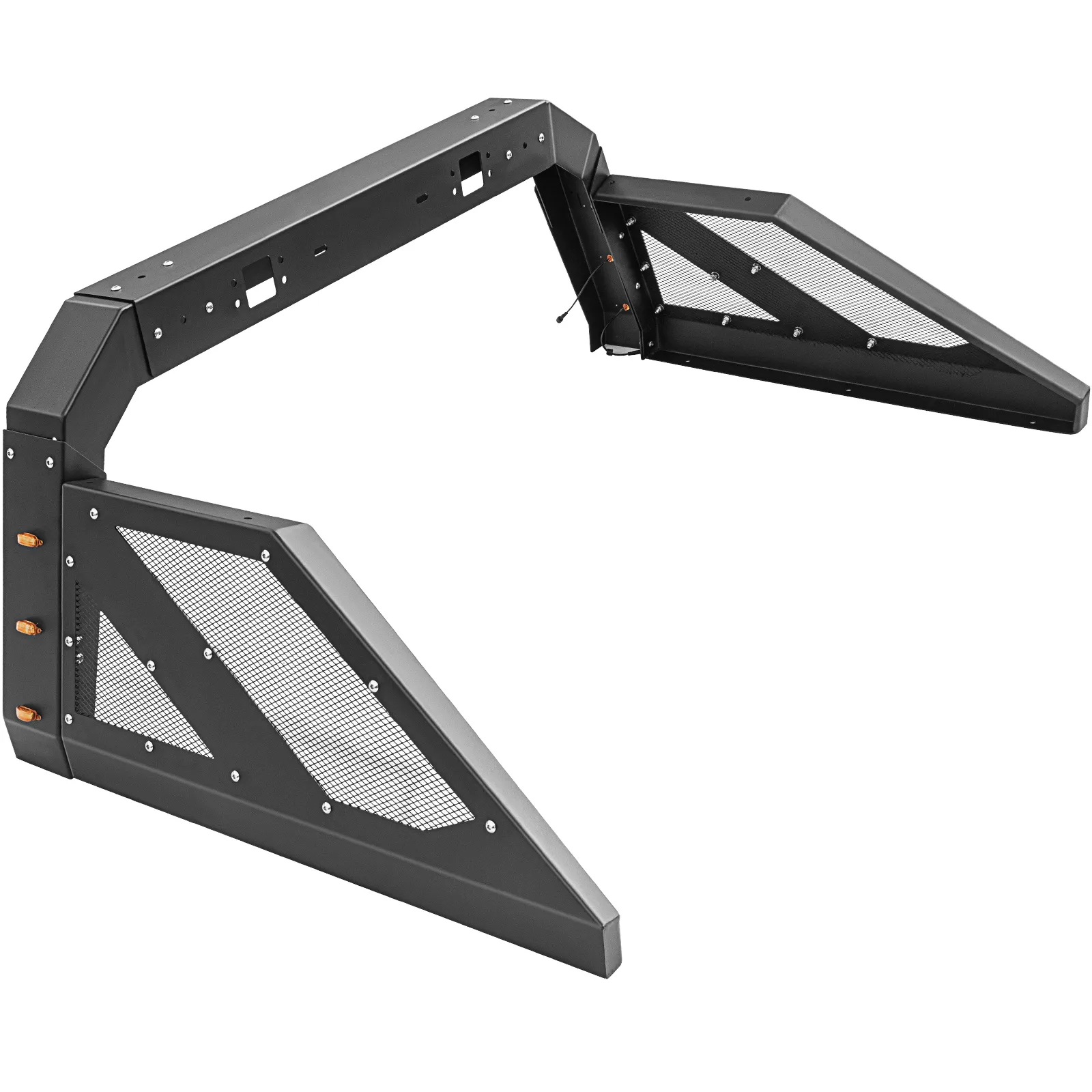 VEVOR truck roll bar with sleek black finish and mesh panel details.