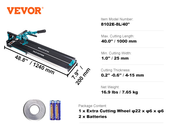 LE’RURE Irregular cutter combination VEVOR Tile Cutter 47 in. Manual Tile Cutter Tile Cutter Tools w