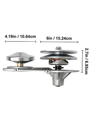 VEVOR go kart torque converter kit with dimensions labeled in inches and centimeters.