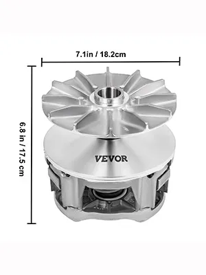 Embrague de transmisión primaria VEVOR, 7,1 x 6,8 pulgadas, acabado de aluminio.