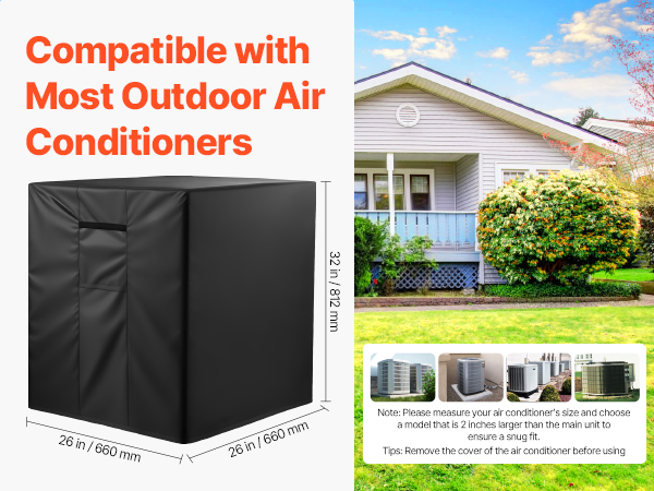 Air Jade Fenster-Klimaanlagenabdeckung Für Midea U-förmige AC – Wasserdicht, Strapazierfähig, Mit Magneten & Verstellbaren Riemen, Außenschutz