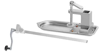 VEVOR commercial can opener with stainless steel base and handle, suitable for heavy-duty kitchen use.
