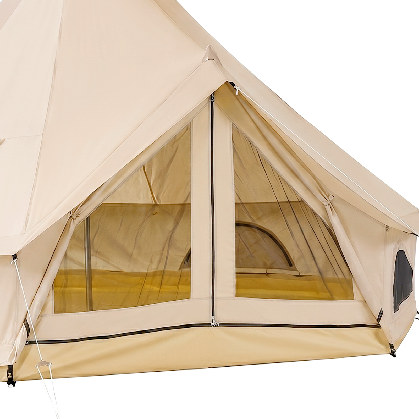VEVOR Oxford Bell Tent, 4 Seasons 16.4 ft Yurt Tent for Camping