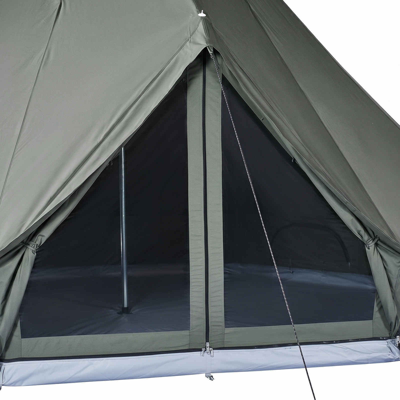 VEVOR Canvas Bell Tent, 4 Seasons 16.4 ft Yurt Tent for Camping