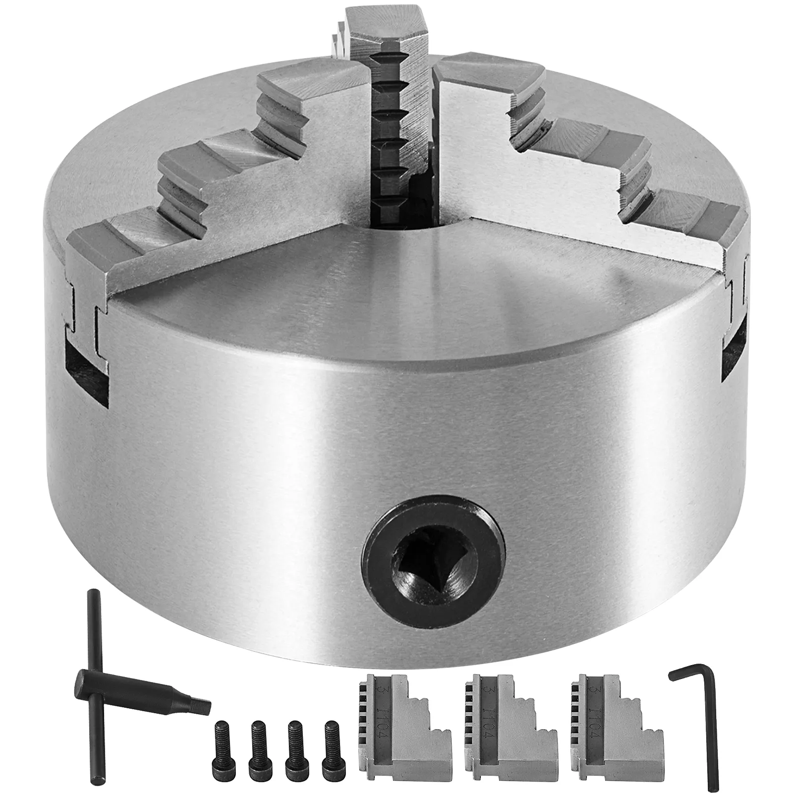 VEVOR lathe chuck with additional jaws and screws set.