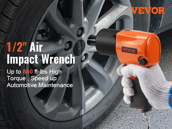 Trivd Frol Air Impact Wrench 1/2" - 1/2 Inch Impact Gun 1/2 Drive