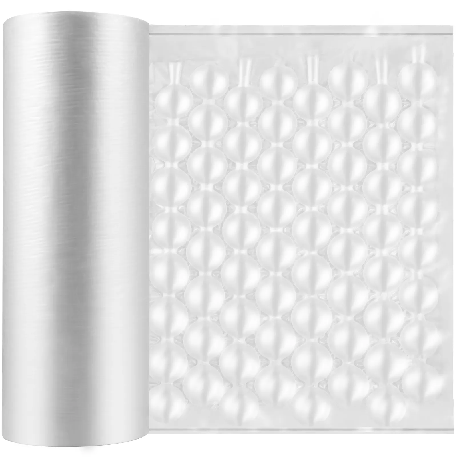 VEVOR air cushion film roll with inflated bubble wrap beside it