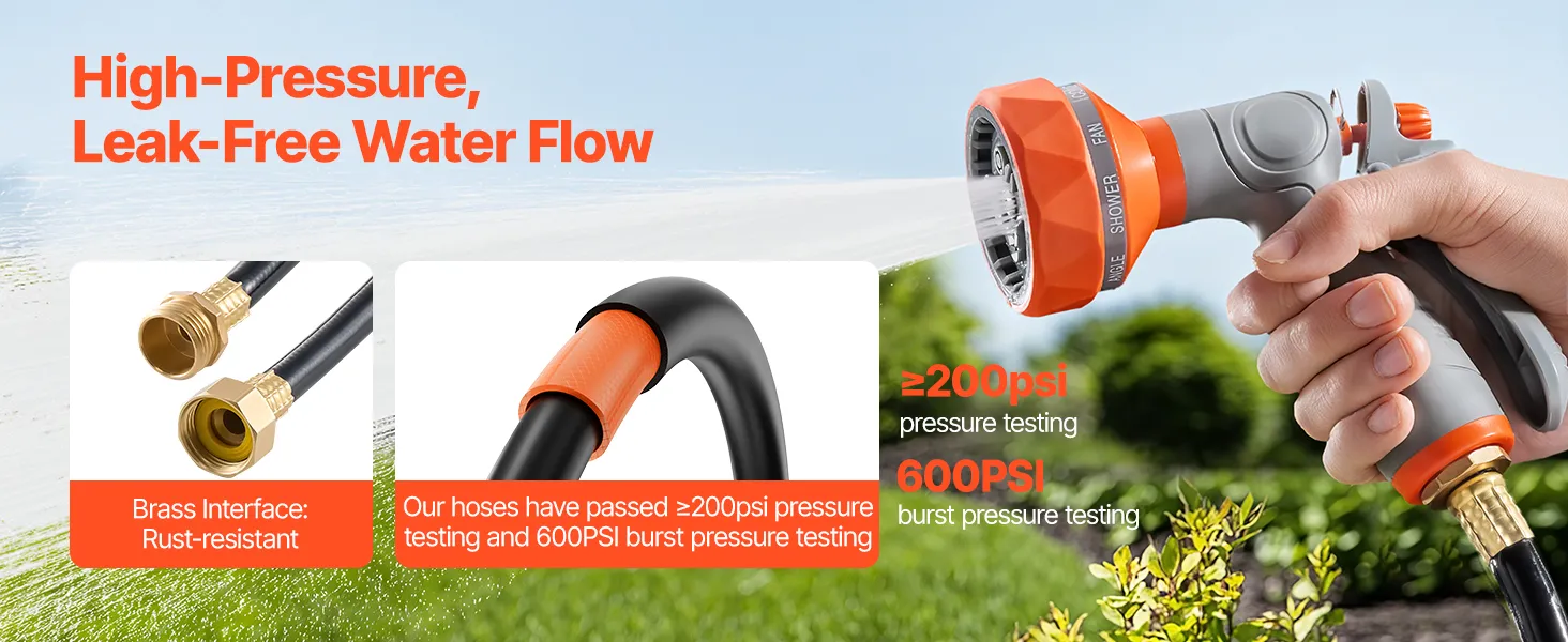 Retractable Garden Hose Reel 5/8 Inch x 100 ft Wall Mounted Garden Hose Reel