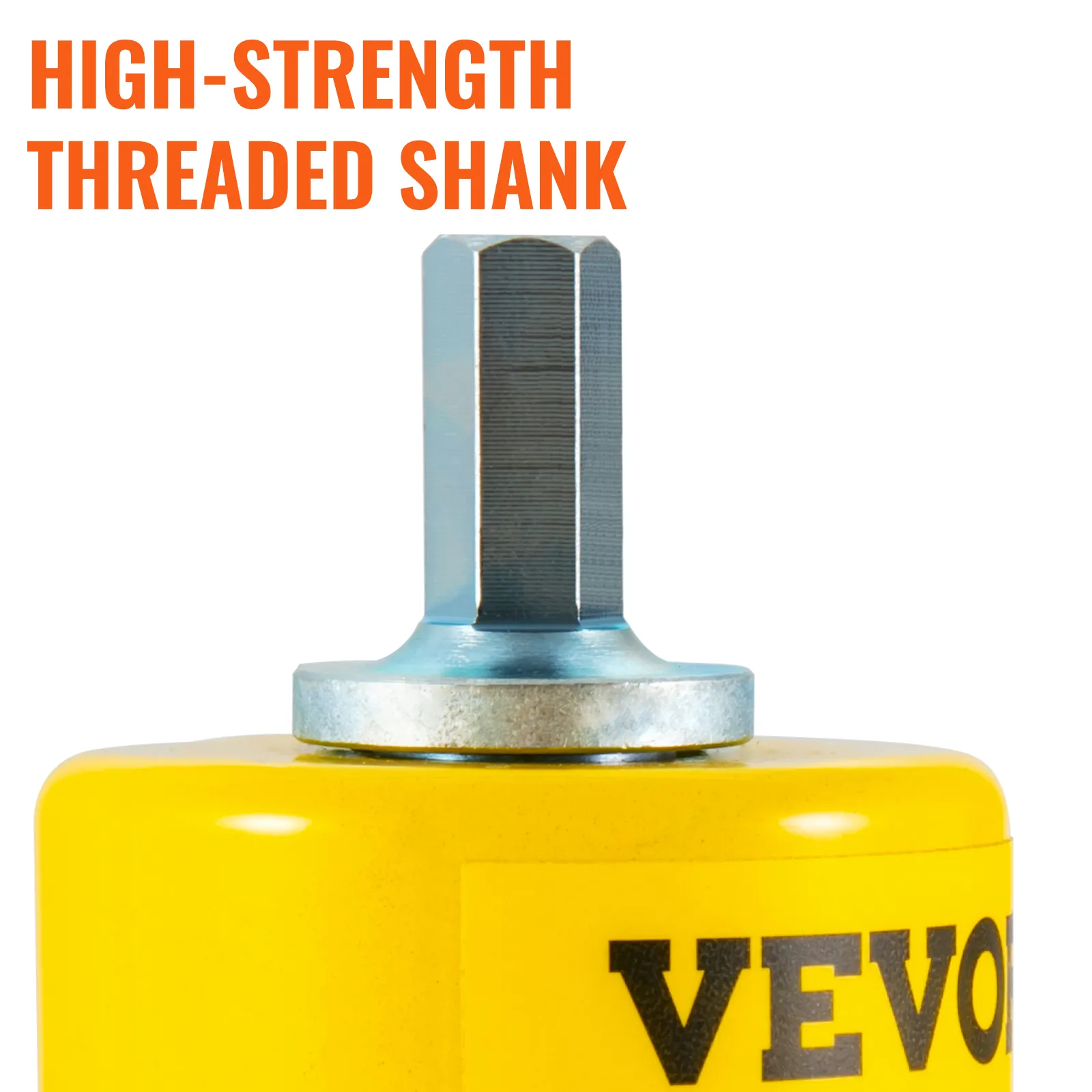 VEVOR tenon cutter with high-strength threaded shank and visible yellow housing.