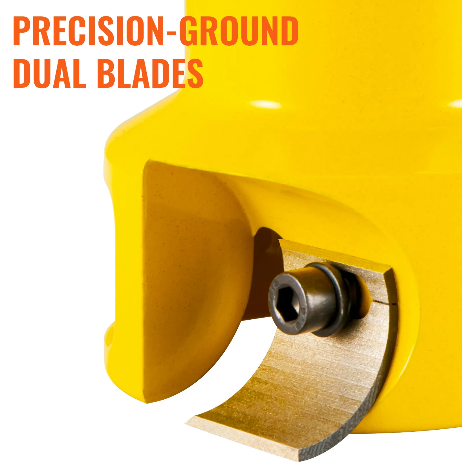 VEVOR tenon cutter with precision-ground dual blades in close-up.