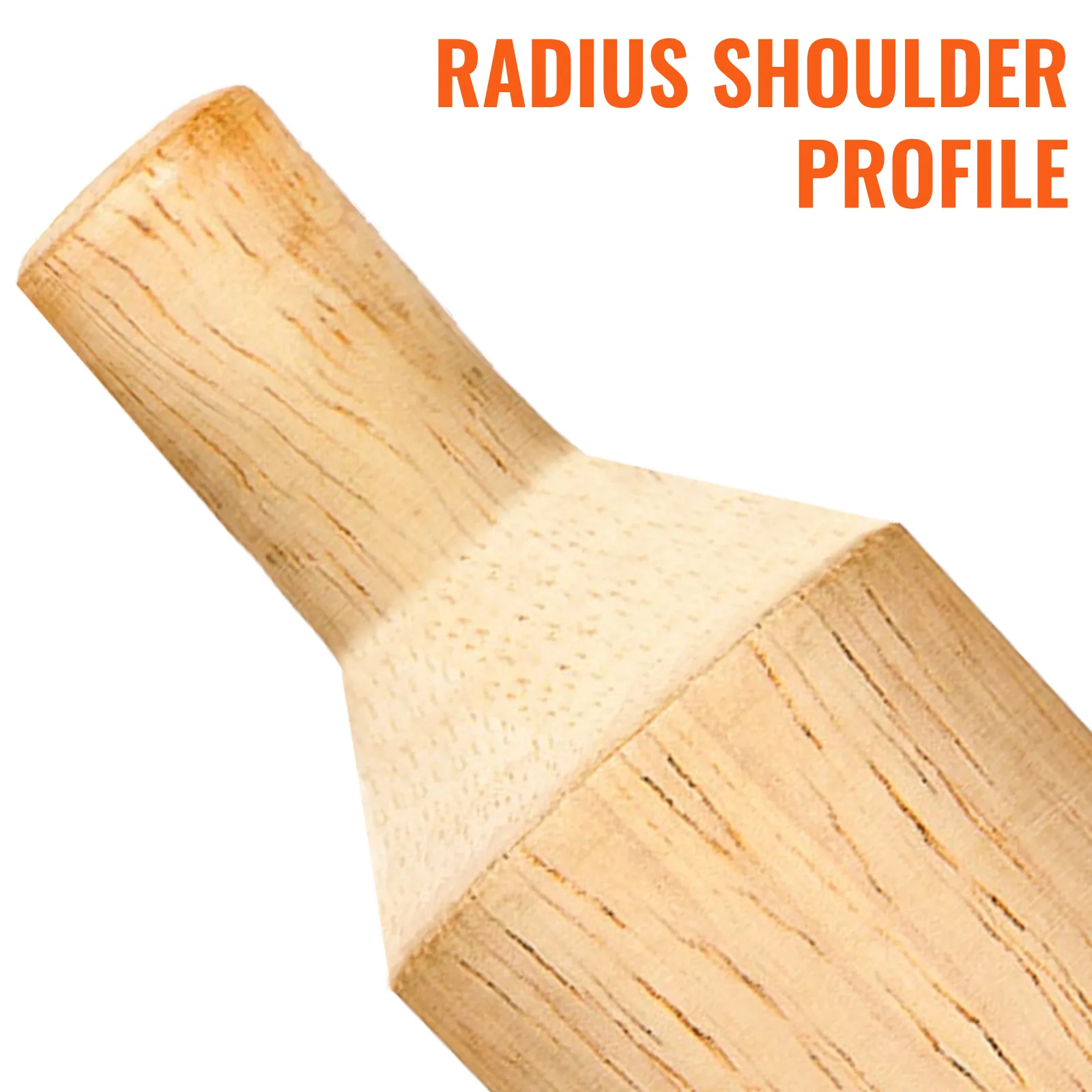 wooden log with a radius shoulder profile cut by VEVOR tenon cutter.