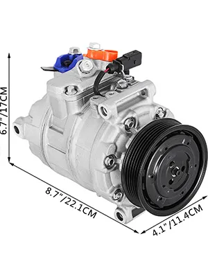 AC Compressor CO 10730C for Audi A4 A6 2002-2005 1.8L 3.0L 4B0260805H ...