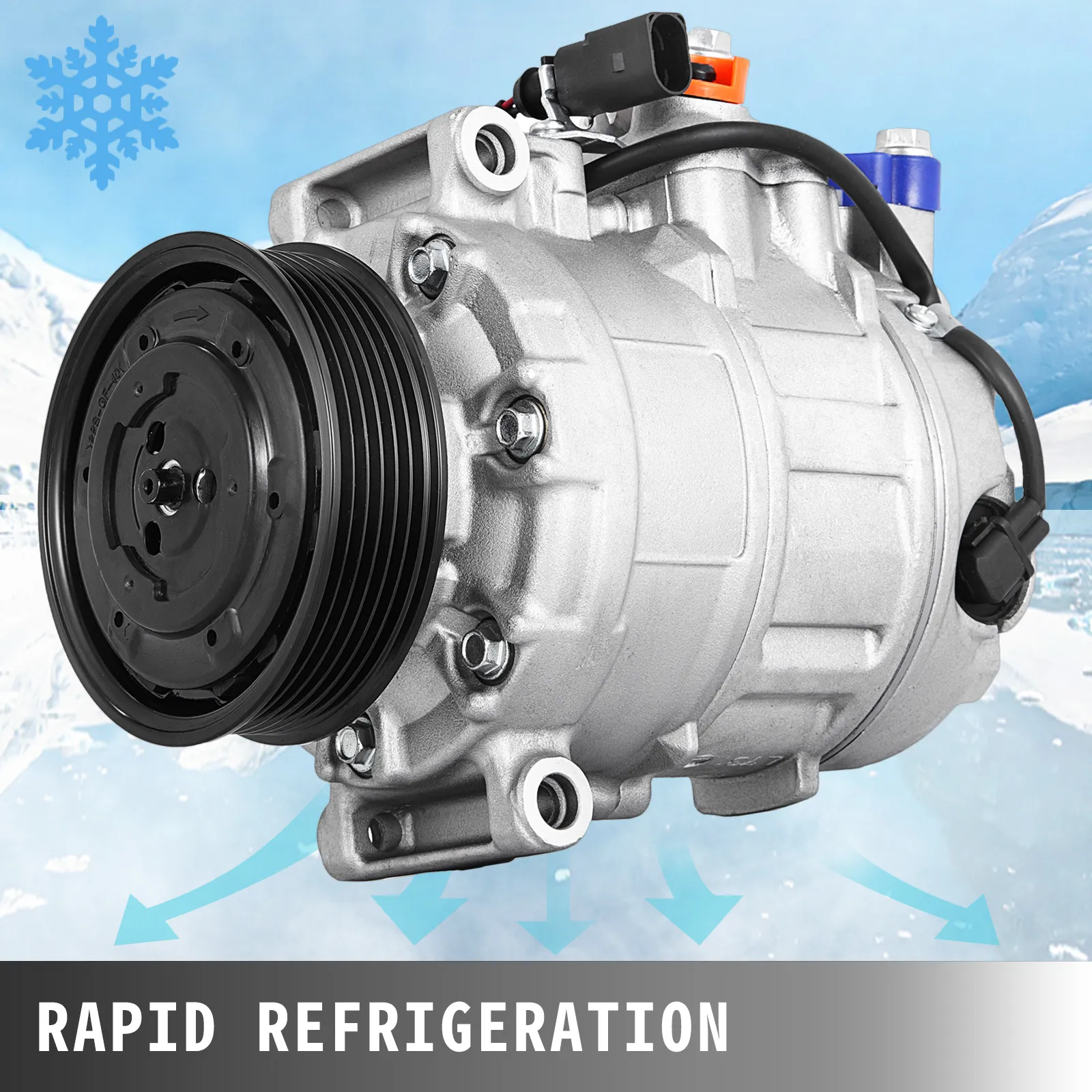 AC Compressor CO 10730C for Audi A4 A6 2002-2005 1.8L 3.0L 4B0260805H ...