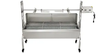 48” Electric Rotisserie Grill – 176 LB Capacity, Adjustable Height, Stainless Steel For Whole Pig/Lamb