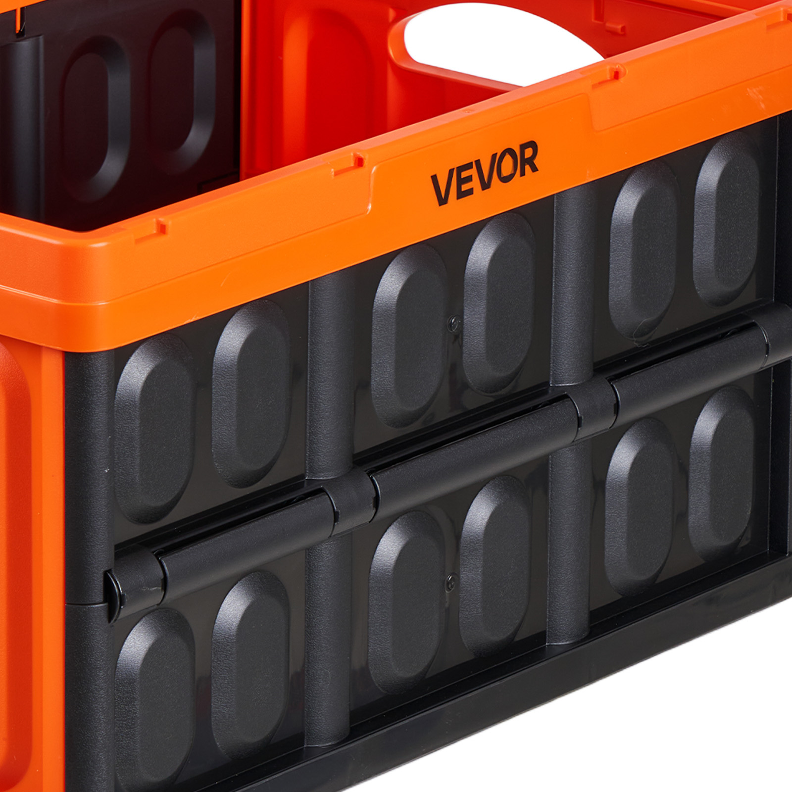 VEVOR Plastic Collapsible Storage Bins with Lids, 45L 3Packs