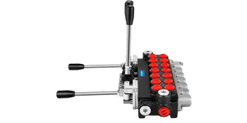 VEVOR hydraulic control valve with levers and multiple red knobs