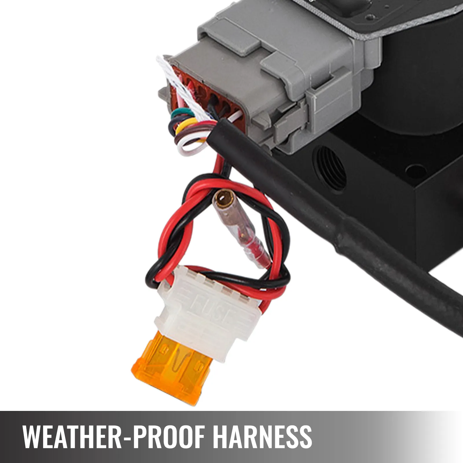 VEVOR accu x4 solenoid valve with weather-proof harness and fuse.