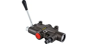 VEVOR hydraulic control valve with lever and multiple connection points.