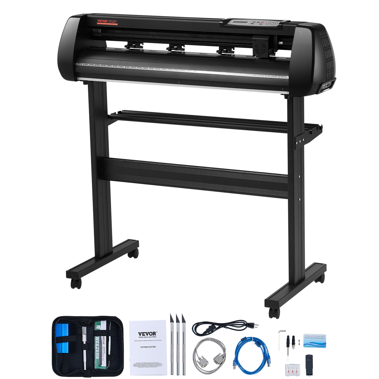 VEVOR Vinyl Cutter Machine, 34in Offline Bluetooth Cutting Plotter