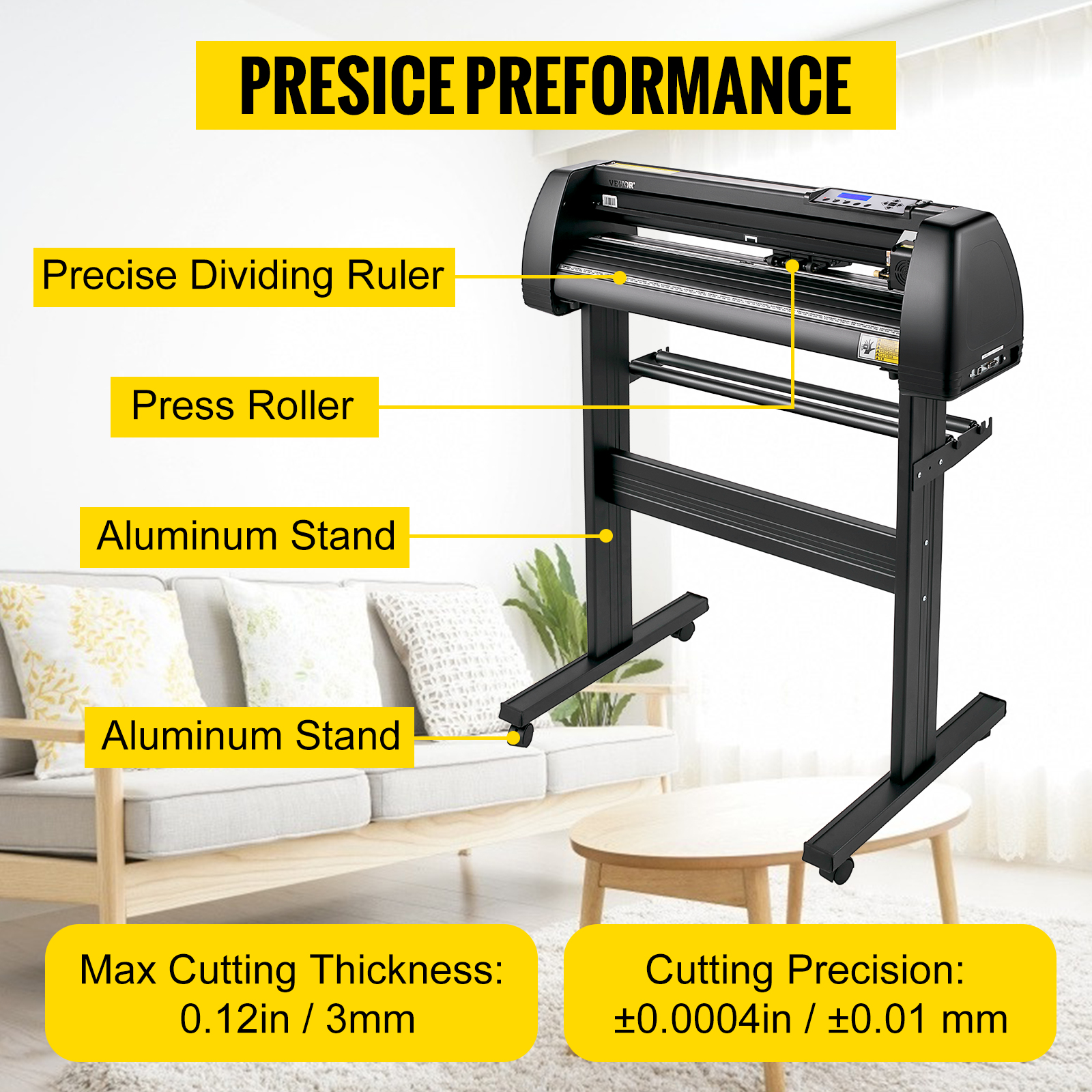 VEVOR Vinyl Cutter Machine, 28inch Vinyl Plotter, LCD Display