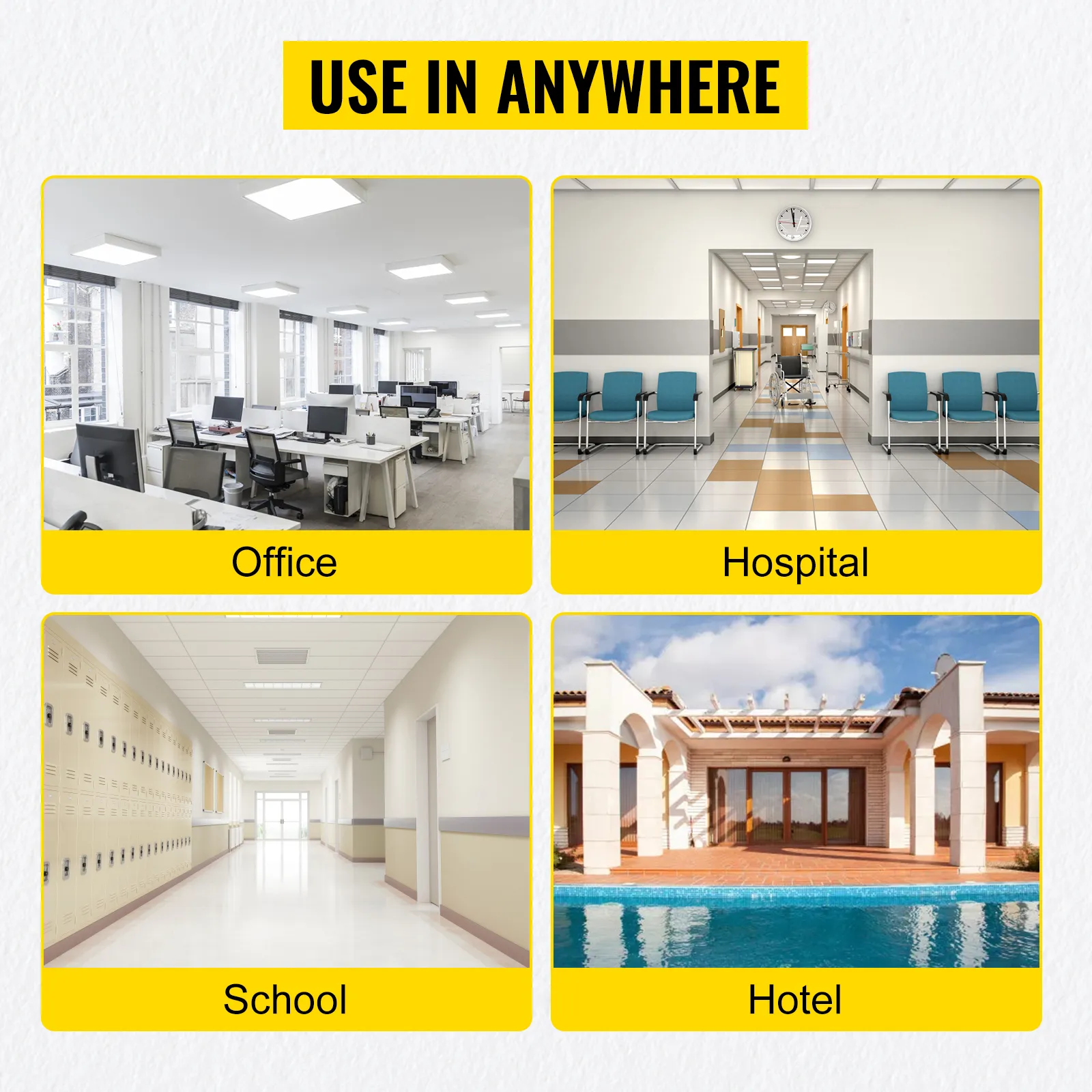 VEVOR automatic door opener for office, hospital, school, and hotel use.