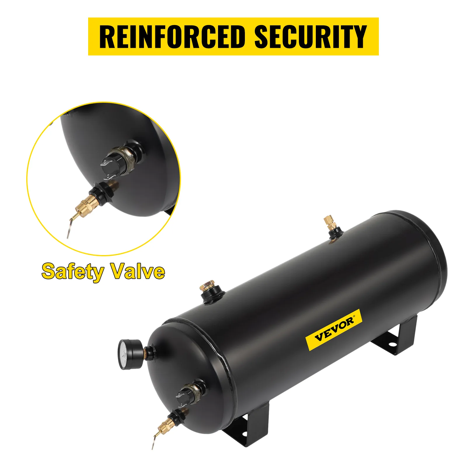 Kit de bocina de tren VEVOR con válvula de seguridad y protección reforzada.