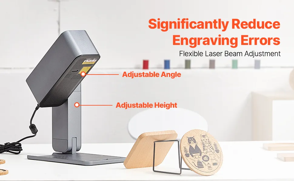 Portable Laser Engraver 600 mm/s 5W High Speed Handheld DIY Engraving Machine