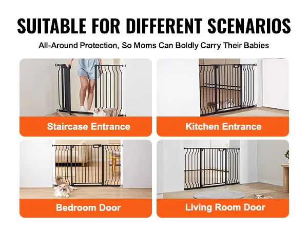 VEVOR-Babyschutzgitter für Treppen, Küchen, Schlafzimmer und Wohnzimmer; vielseitige Kindersicherheitslösung.