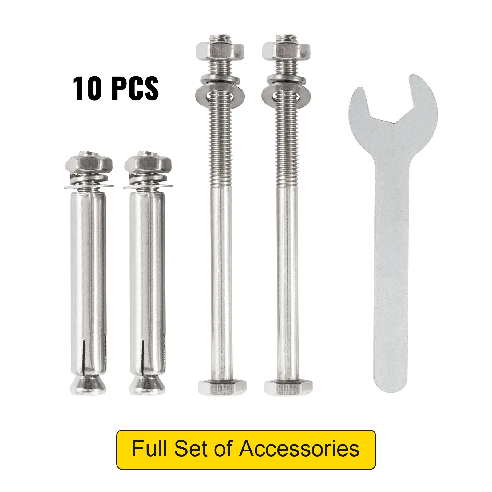 Base de poste separador VEVOR con pernos y llave, 10 piezas. juego completo de accesorios.