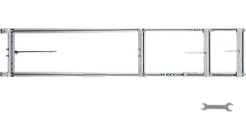 VEVOR rail mill guide system with adjustable frames and a wrench included.
