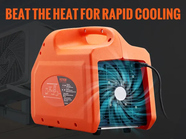 La máquina de recuperación de refrigerante VEVOR con condensador y ventilador integrados garantiza un enfriamiento rápido y eficiente.