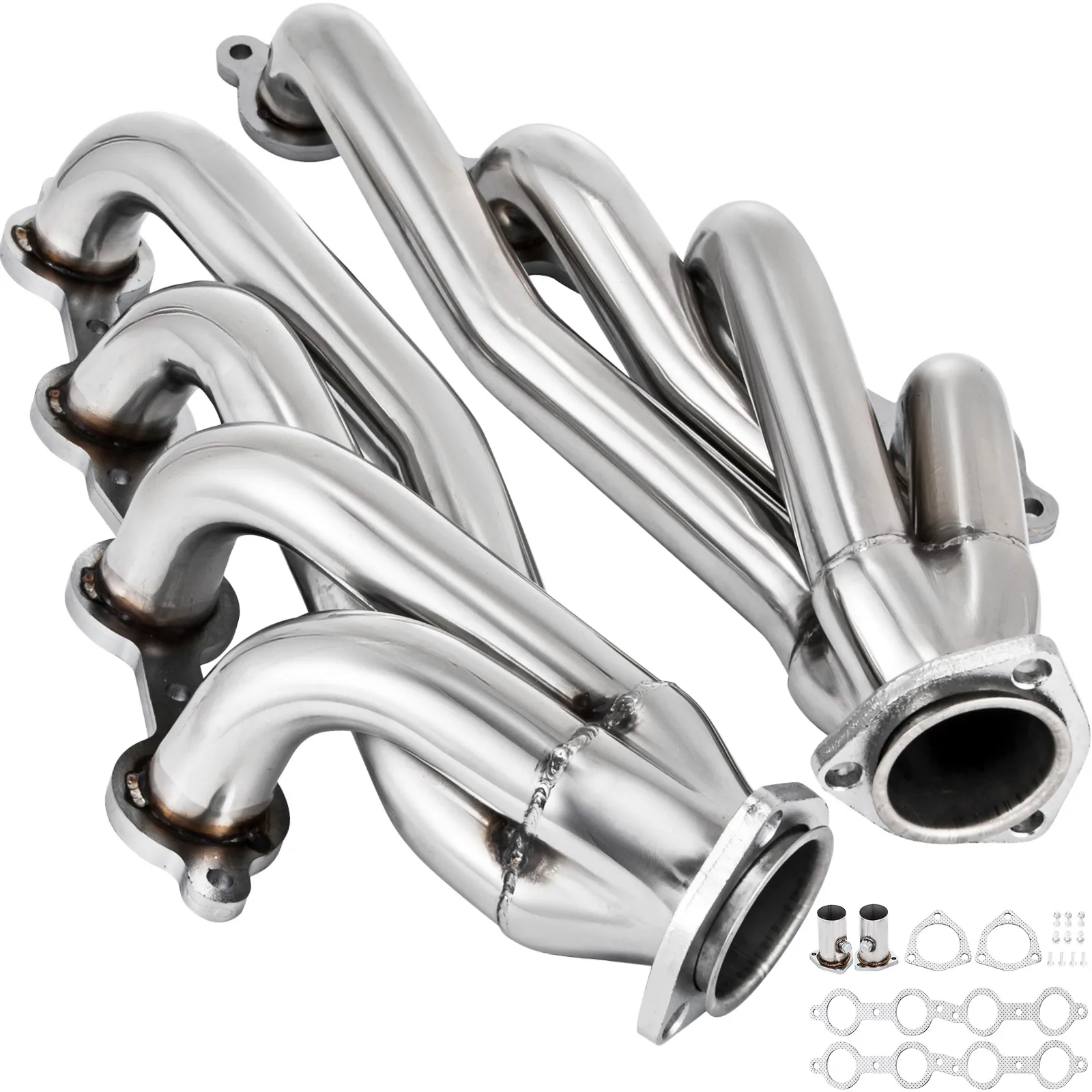 VEVOR ls swap exhaust headers with mounting hardware and gaskets included.