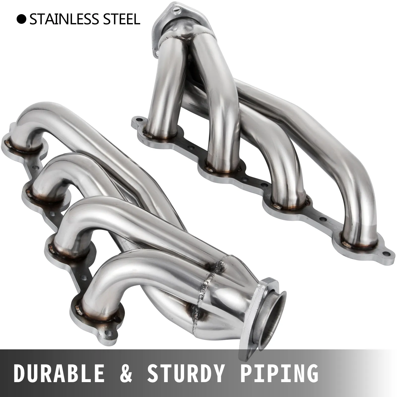 VEVOR ls swap exhaust headers stainless steel with durable and sturdy piping.