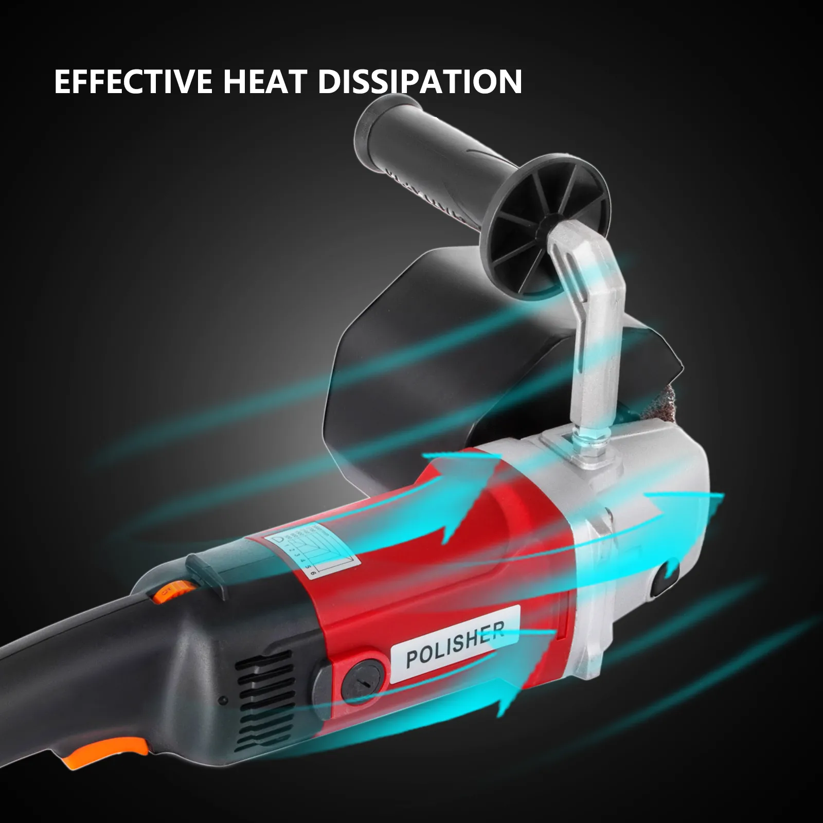 Pulidora de acero inoxidable VEVOR con características efectivas de disipación de calor.