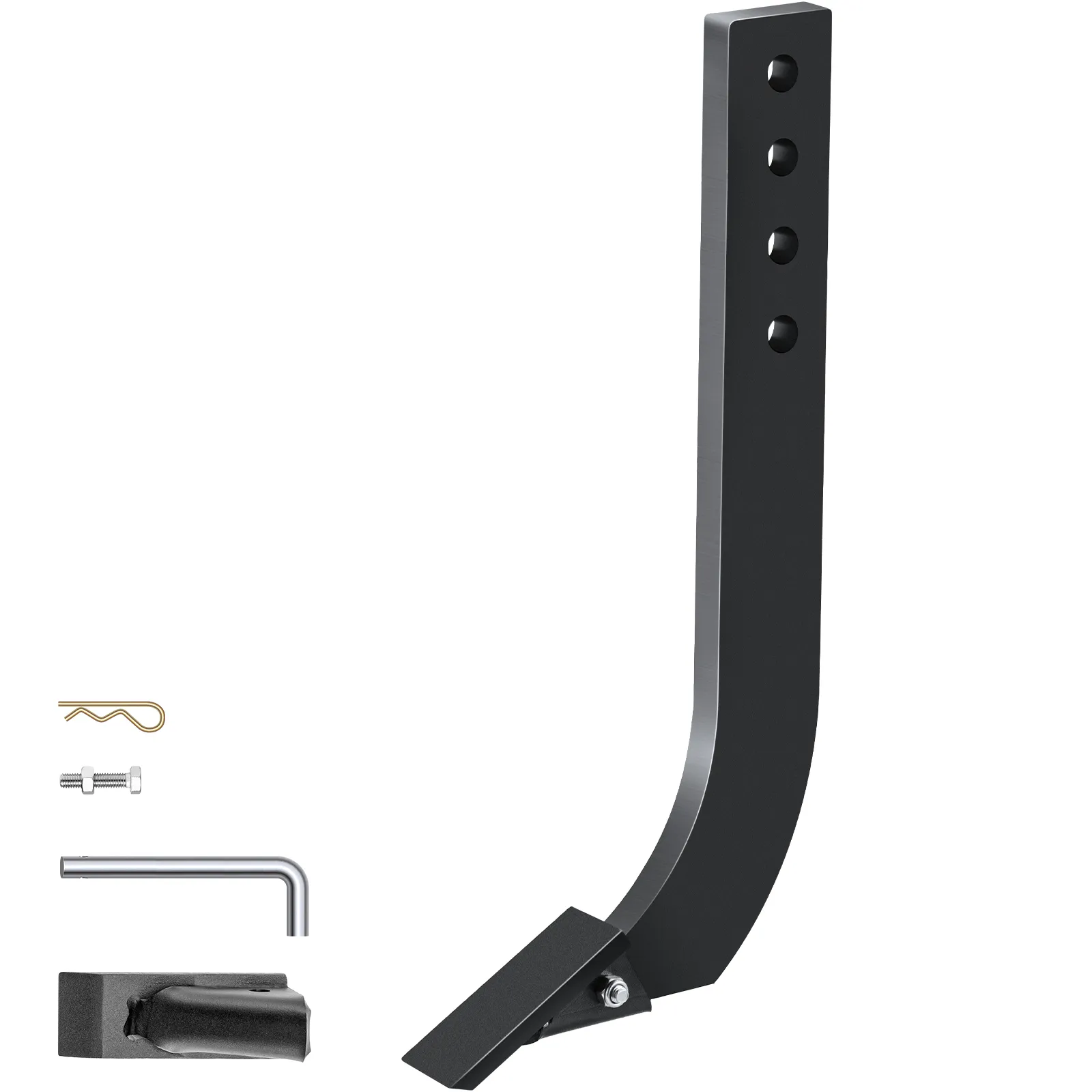 VEVOR box blade shank with accessories, including bolts and a pin.