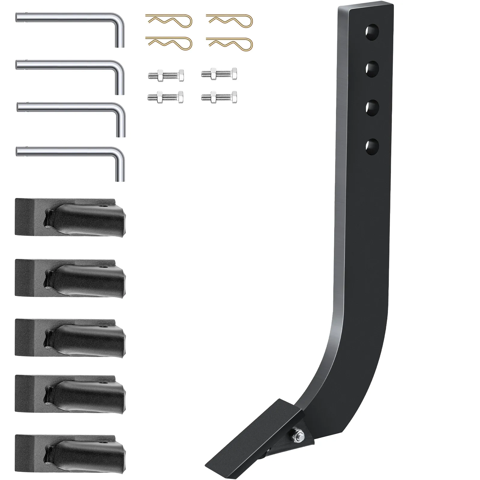VEVOR box blade shank with bolts, cotter pins, and brackets.