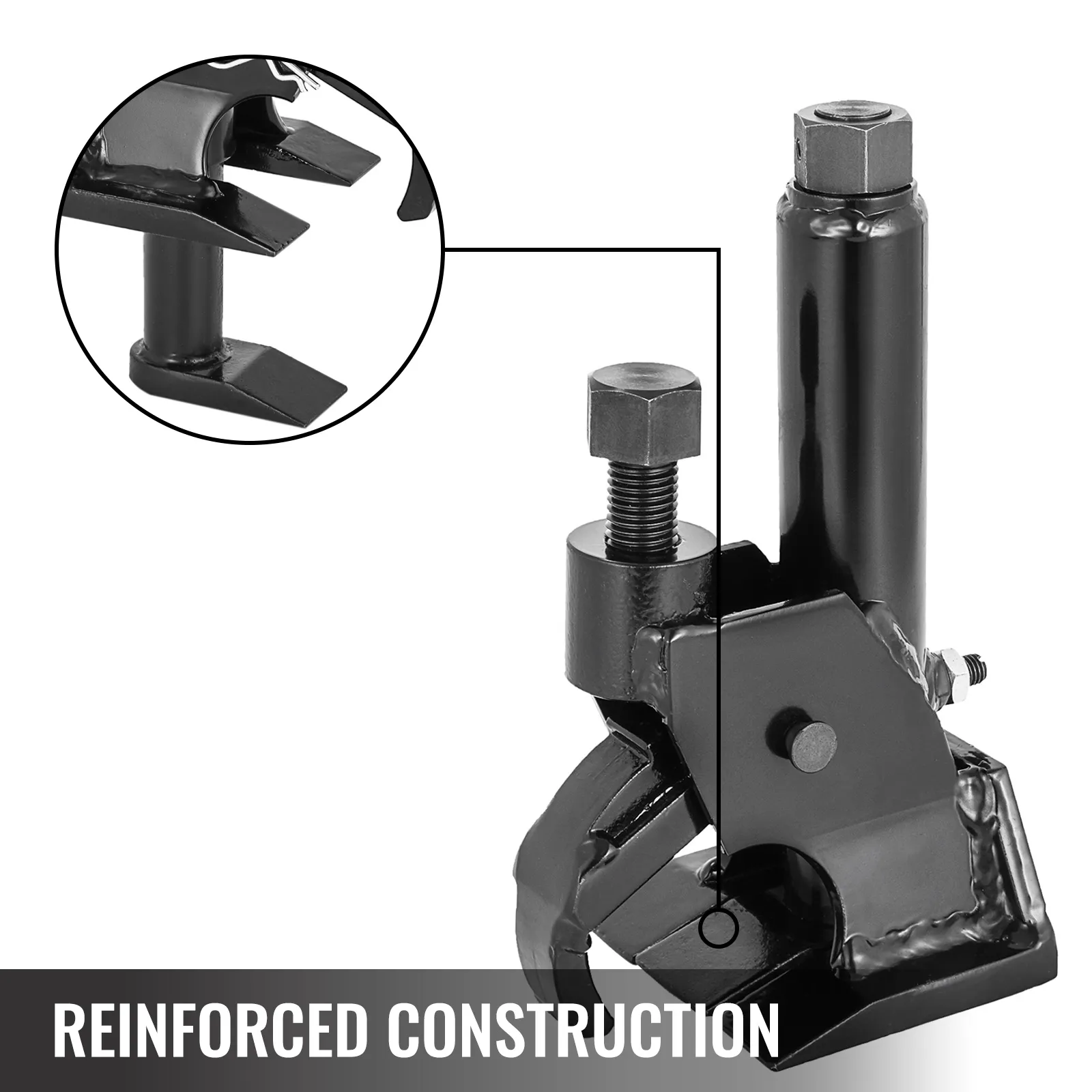 VEVOR manual tire bead breaker with reinforced construction, close-up view.