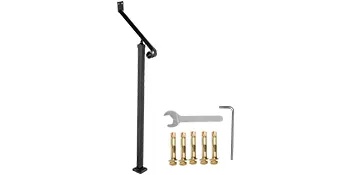 Kit de pasamanos para exterior VEVOR con llave, pernos y llave en L.