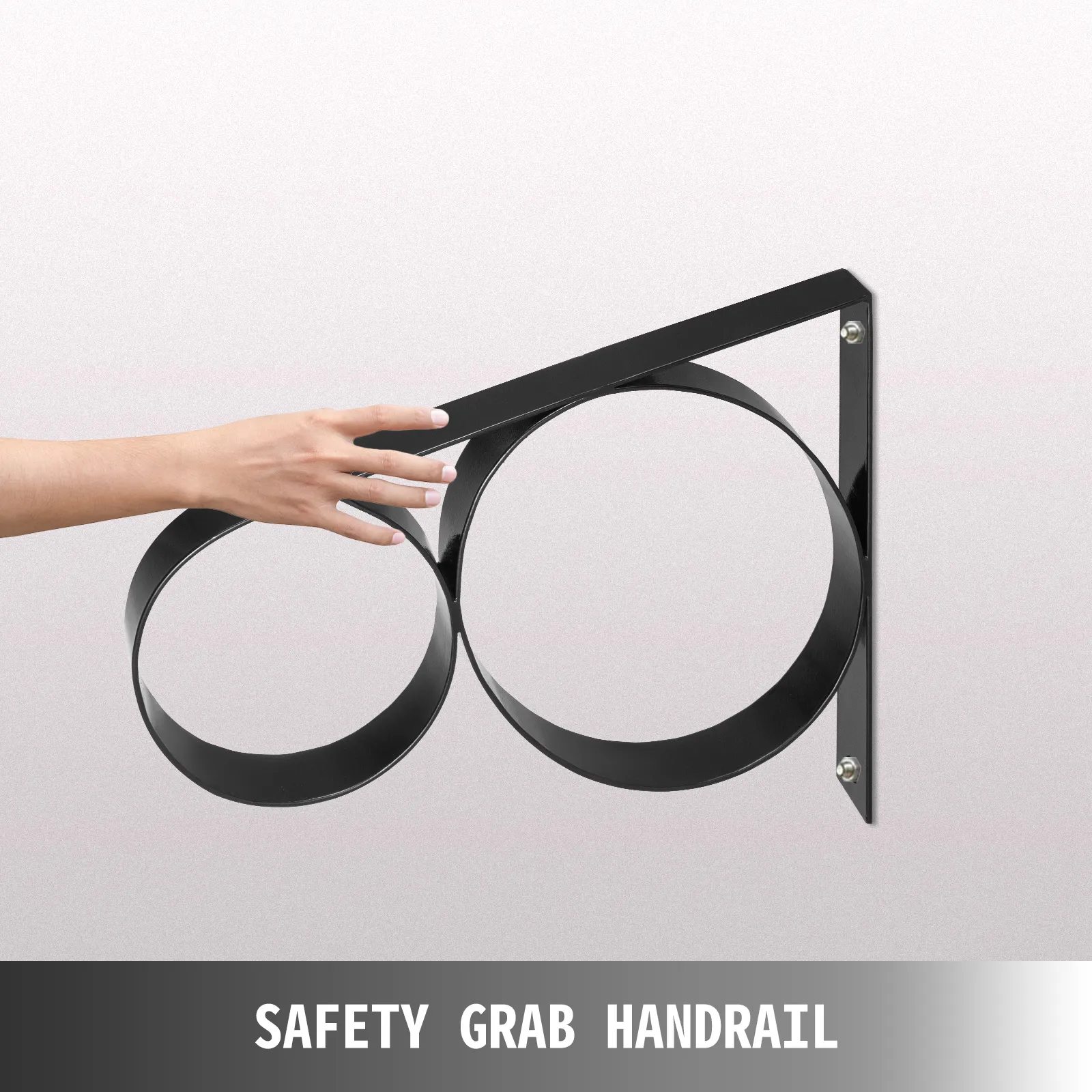 VEVOR Wrought Iron Handrail Wall Mounted Hand Railing, Black | VEVOR US