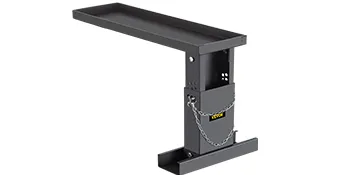 metal VEVOR ladder extender with adjustable height and secure locking mechanism.