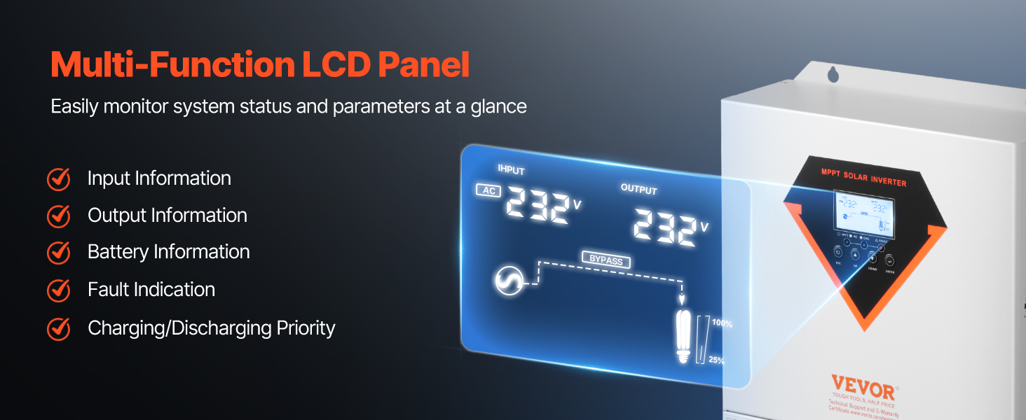 Inverter Solare Da 5000VA Inverter Da Auto 48V A 230 V AC - Foto 6