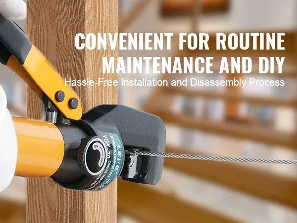 convenient diy with VEVOR cable railing tensioner, hassle-free installation and disassembly process.