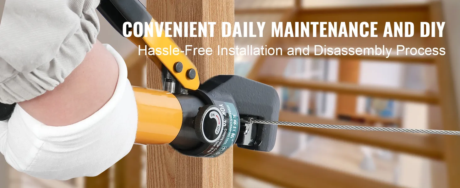 convenient diy with VEVOR cable railing tensioner, hassle-free installation and disassembly process.