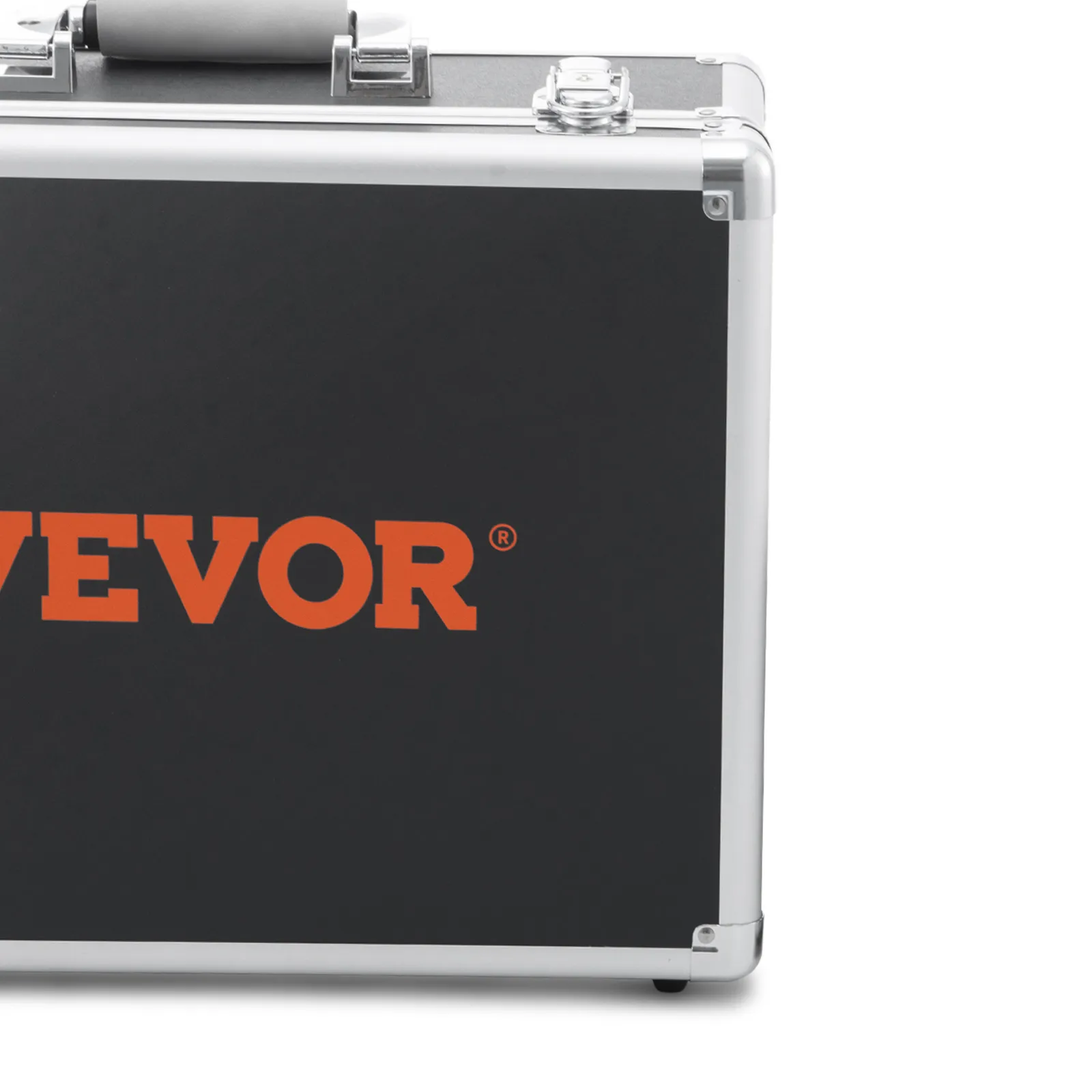 silberner koffer mit VEVOR-logo in orange.