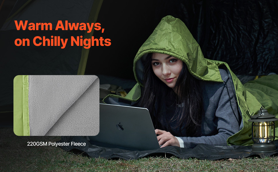 VEVOR Outdoor Sports Blanket – 79 x 59 Inch, PU1500, 6 Hook