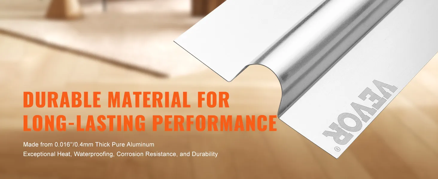 VEVOR pex heat transfer plates, made from aluminum, ensuring durability and long-lasting performance.