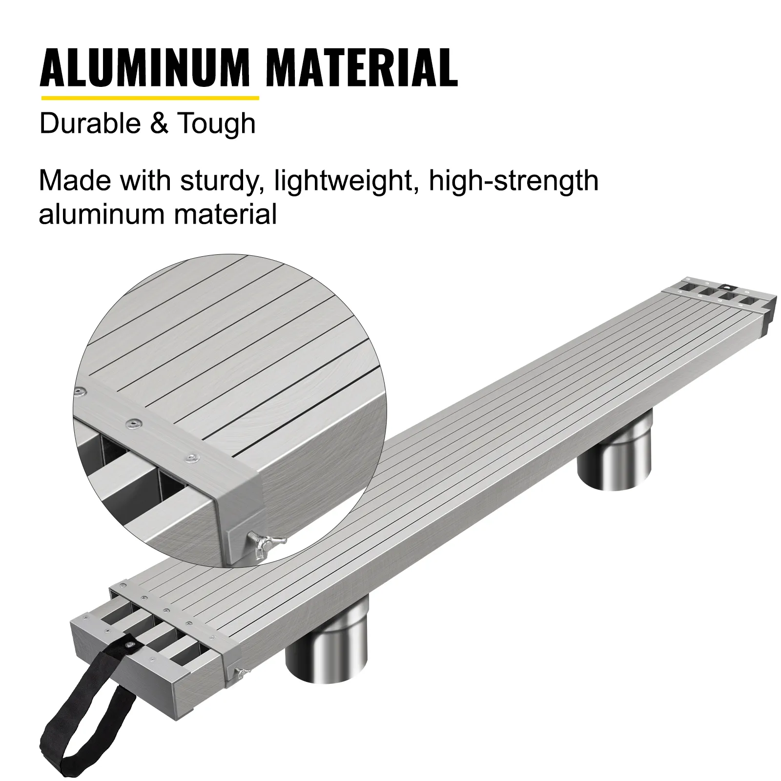 Deska robocza aluminiowa VEVOR, trwała i lekka, wykonana z wytrzymałego aluminium.