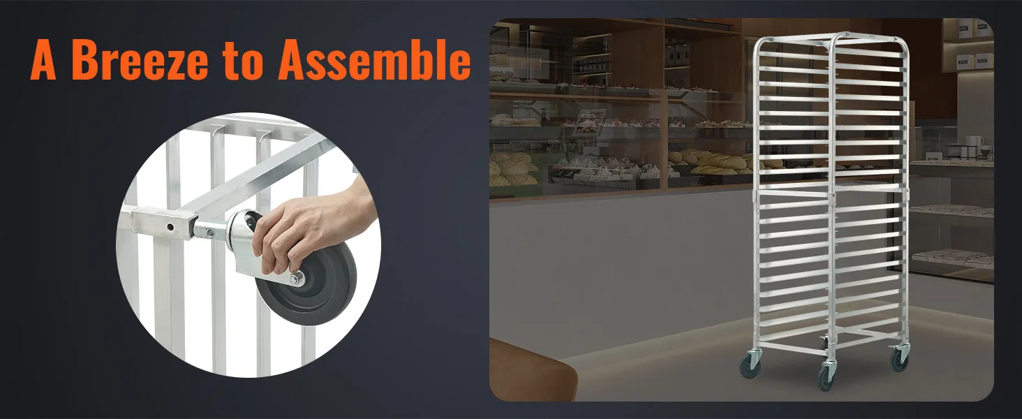 6 Tie Commecial Gade Sheet Pan Ack, Stainless Steel Bun Rack Floor Mount Baking Tray Racks Kitchen Restaurant Bakeries 28 L X 18 W X 21 H 6 Tier%2f16334362274