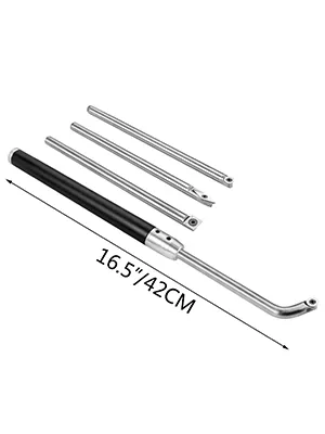 VEVOR-Drechselwerkzeugsatz mit 16,5 Zoll/42 cm langem Griff und vier austauschbaren Klingen.